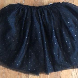 H&M Girls skirt-Black/glitter